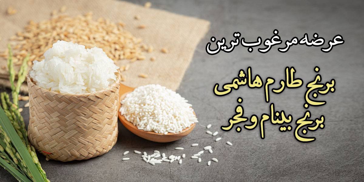 عرضه مرغوبترین برنج طارم هاشمی و بینام و فجر